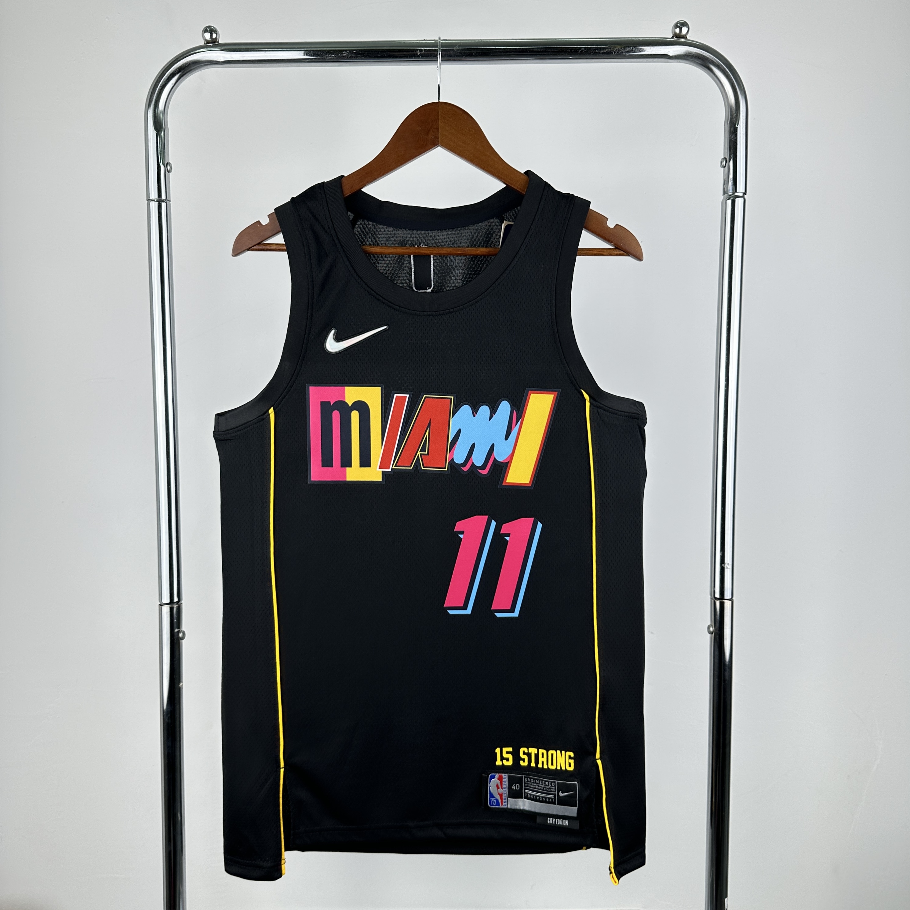 Men Miami Heat #11 Jaquez jr Black City Edition Season Nike 2025 NBA Jersey->miami heat->NBA Jersey